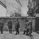 German officials Warsaw Ghetto wall
