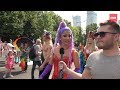 Interwencja policji na marszu LGBT w Warszawie